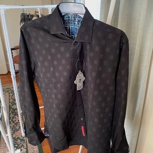 NWT Visconti Black Woven Shirt